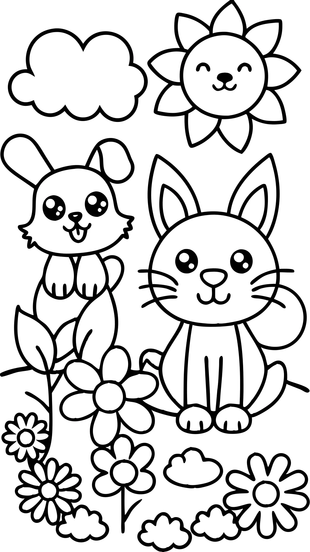 cute easy coloring pages